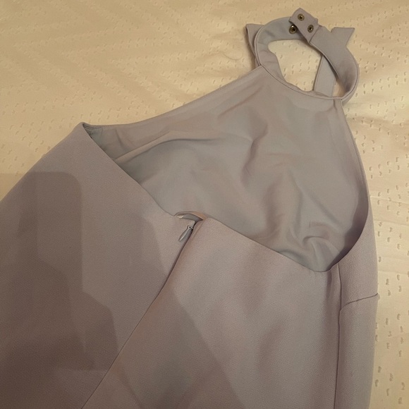 CLUB MONACO BLUE HALTER DRESS WITH BOW - Picture 3 of 4